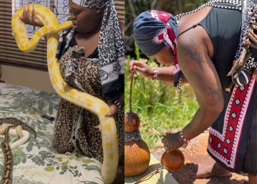 Gogo Maweni Performs a powerful ritual using the snake